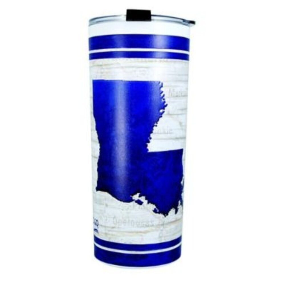 Louisiana 24 Oz. Stainless Steel Tumbler with Lid